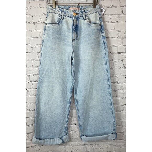 Atelier Denim - NWT ATELIER Womens' Wide Leg Light Wash Calca Blue Jeans Pants Size 36